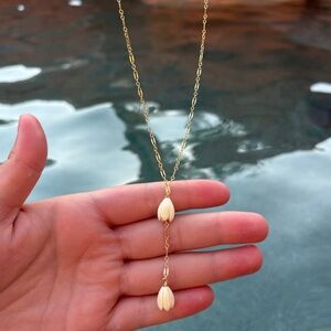 Gold filled Lariat Necklace